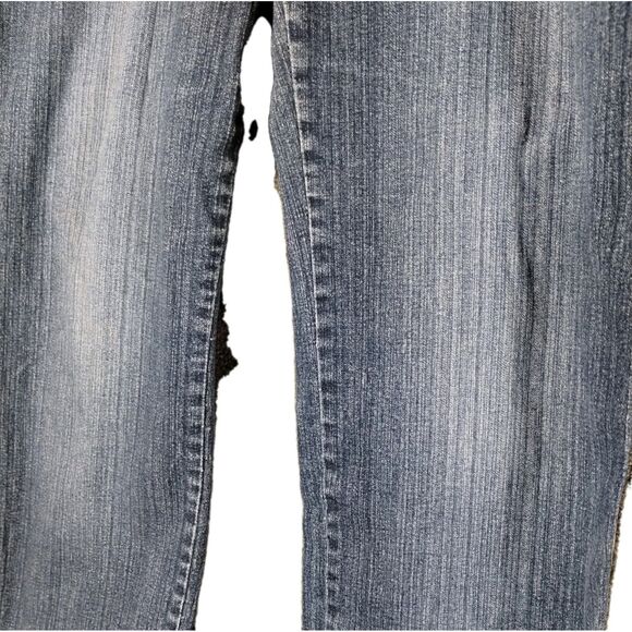 VTG Faded Glory Jeans High Rise 14 Wide Leg Stretch Flap Snap Pckts Gorp Y2k - Picture 4 of 15